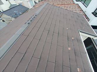 築11年が経過したスレート屋根の屋根塗装工事
