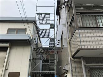 屋根工事用部分掛け足場