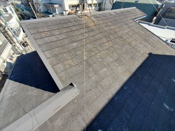 板橋区南常盤台にて築29年が経過したスレート屋根のメンテナンスのご相談