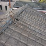 築50年が経過したセメント瓦の屋根