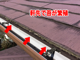 荒川区町屋で発生した雨漏りはスレート屋根の防水紙劣化が原因だったため、金属屋根材への屋根カバー工事で解消します