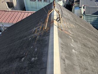 スレート屋根の調査