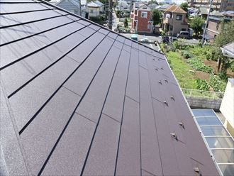 ガルバリウム鋼板が使用された屋根