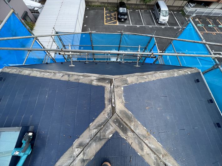 貫板撤去の写真
