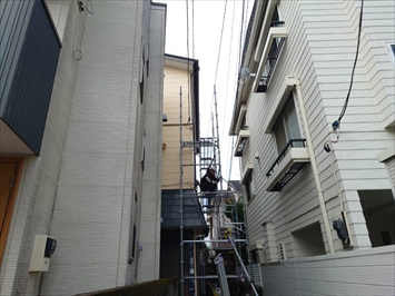 足場架け
