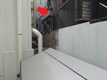 雨漏りしている部分