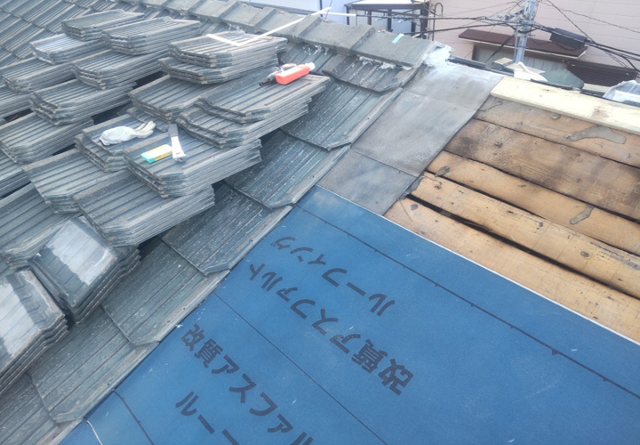 屋根葺き直し工事