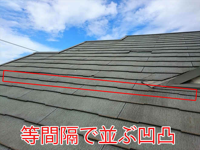 等間隔で並ぶパミールの凹凸