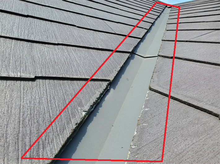 江戸川区東松本にてパミールが葺かれている屋根の無料点検を実施！屋根葺き替え工事をご提案！