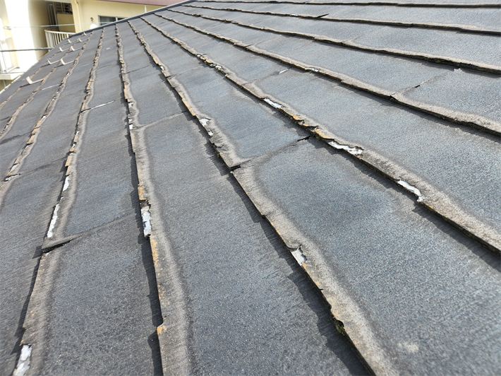 中野区本町にてパミールが使用されている屋根のメンテナンスのご相談をいただき無料点検を実施！屋根葺き替え工事をご提案！