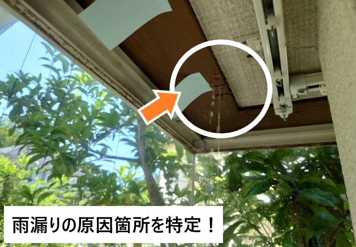 散水試験の様子