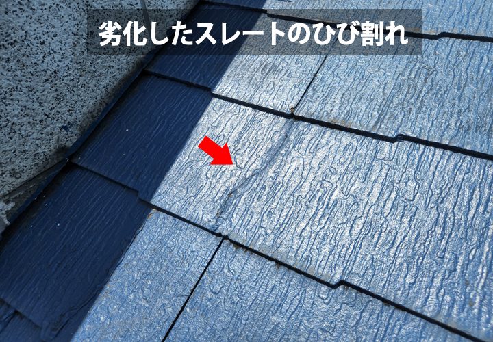 劣化したスレート