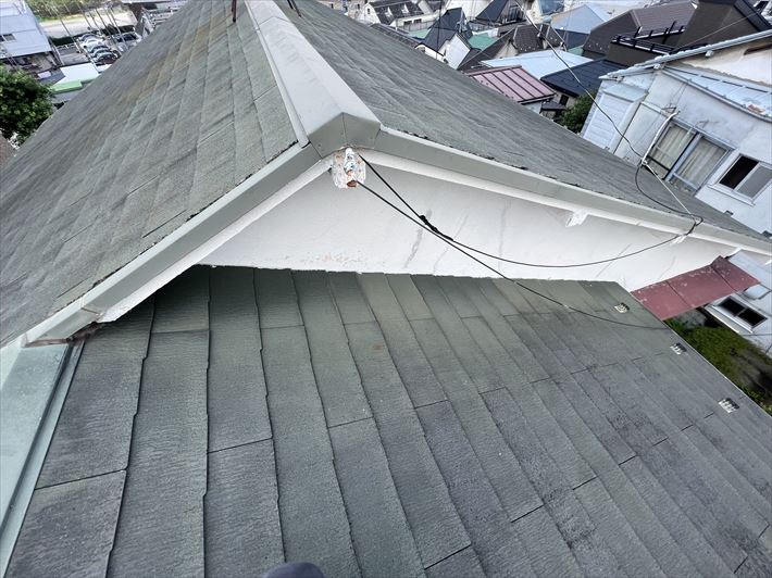 雨押え板金の無い屋根