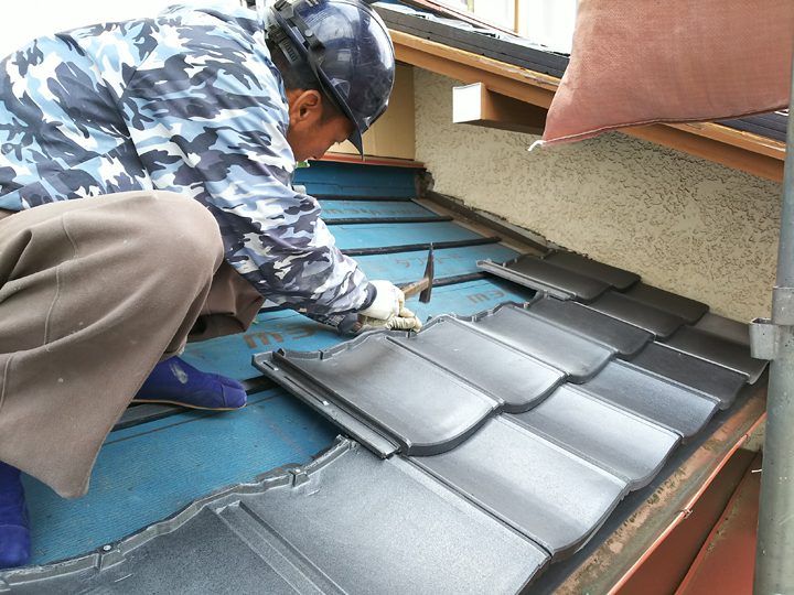 ルーガ屋根葺き替え工事