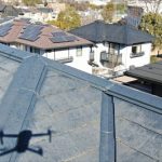 ガルバリウム鋼板製の棟板金交換工事　施工前
