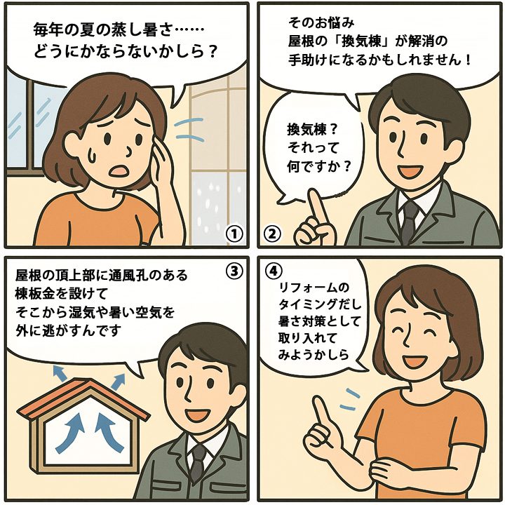 漫画で換気棟について解説！
