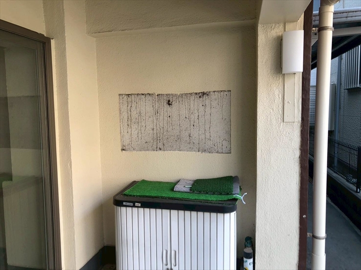 郵便受け取り外し箇所