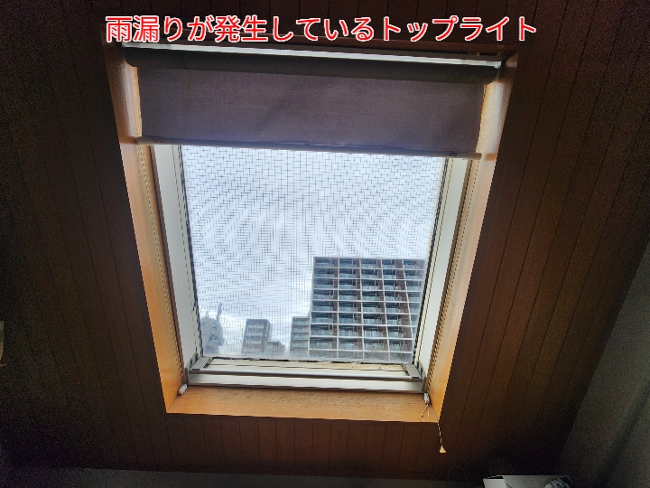 トップライトから雨漏り