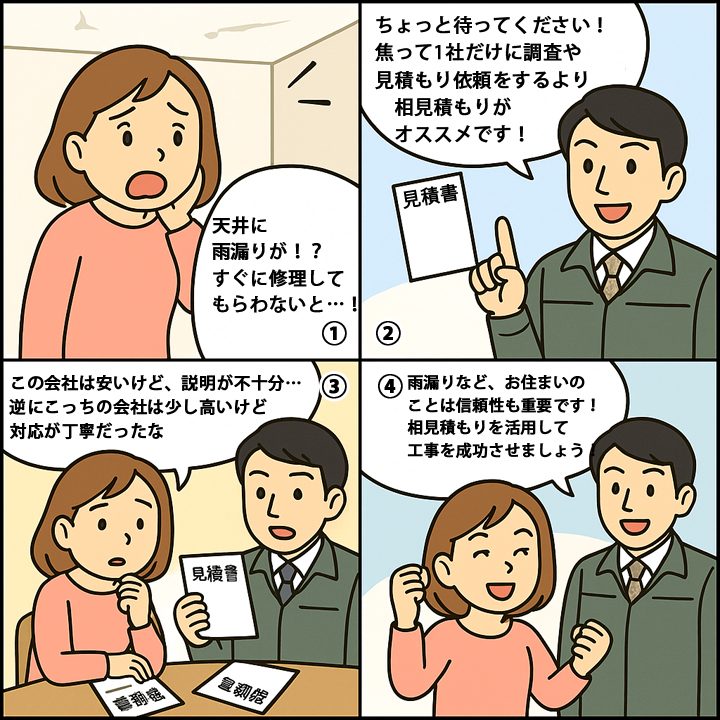 漫画で相見積もりについて解説！