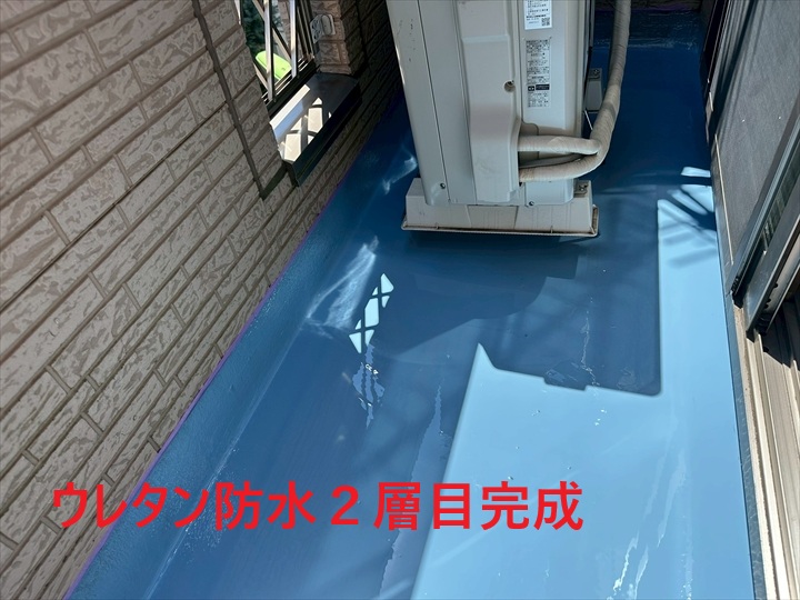 ウレタン防水2層目