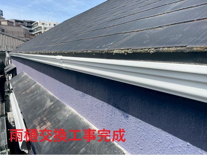 雨樋交換工事完成