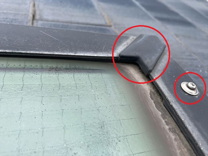 天窓のゴムパッキン