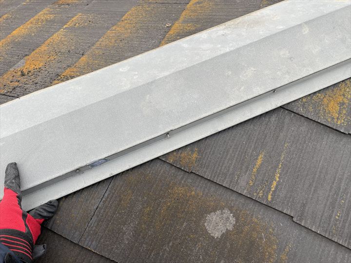 棟板金の塗膜の劣化