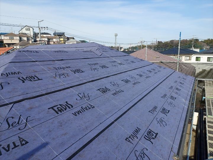 ルーフィング敷設