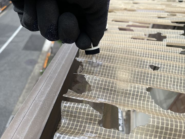 ポリカフック撤去の様子