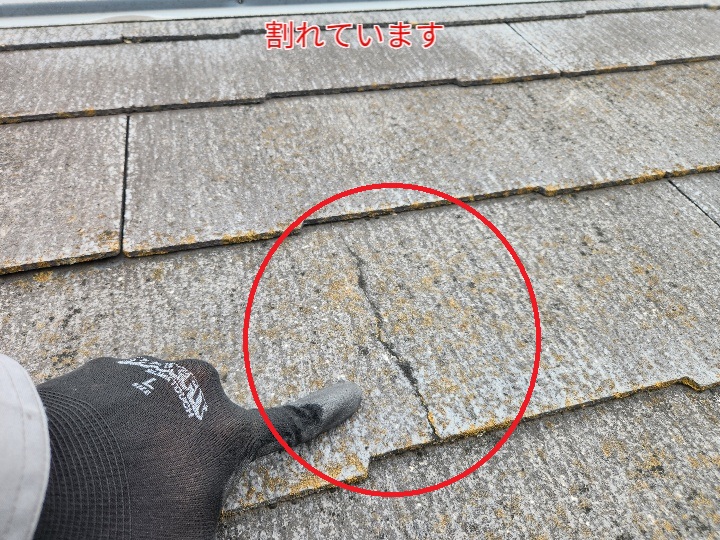 コロニアルneoが割れています