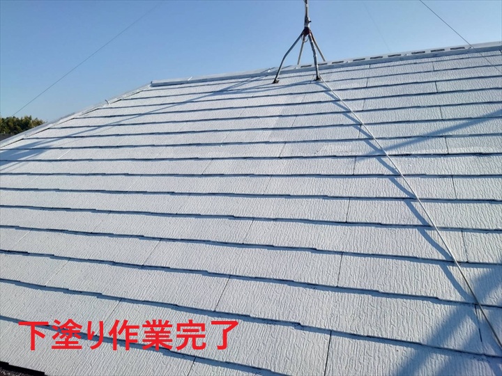 下塗り作業完了