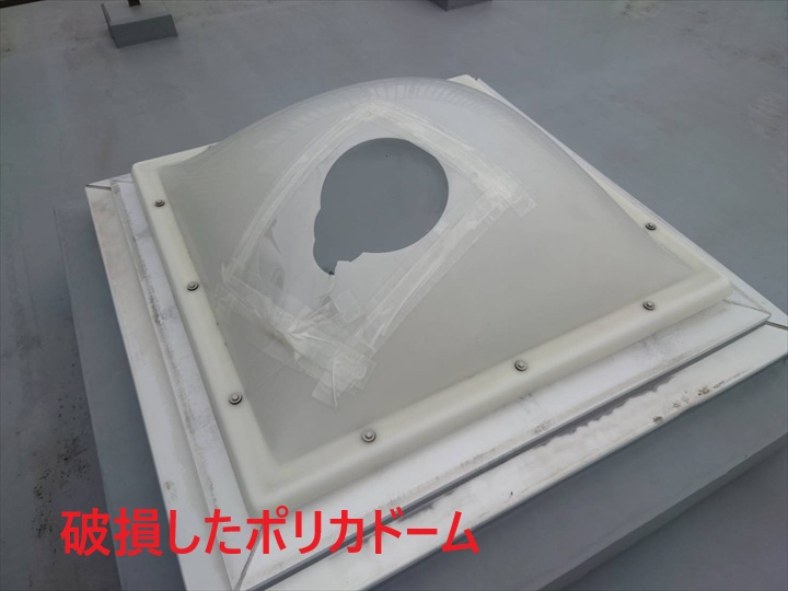 破損したドーム