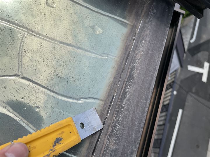 既存シーリング撤去