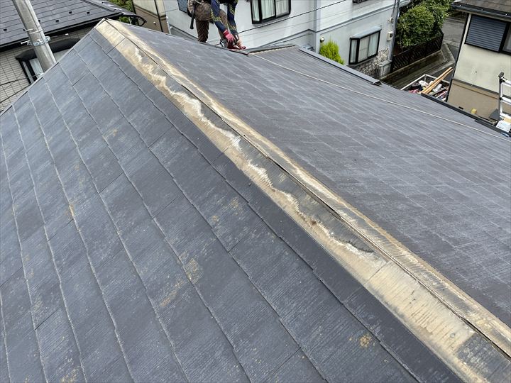 棟板金・貫板の撤去