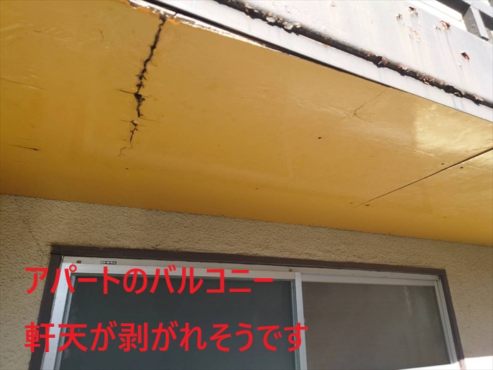 アパートの軒天