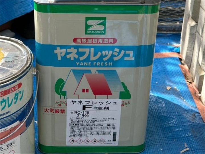 上塗りに使用した塗料