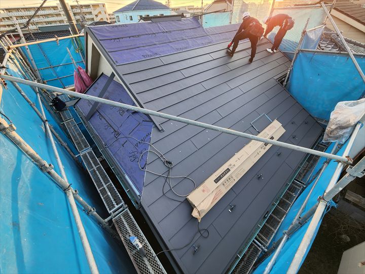 スーパーガルテクト設置の様子