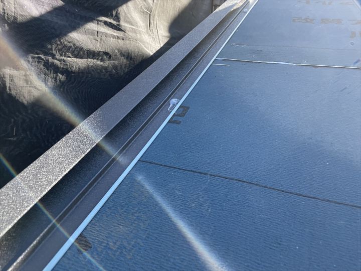 水切りを設置している様子