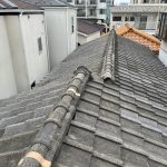 ガルバリウム鋼板製の屋根材を使用した屋根葺き替え工事　施工前