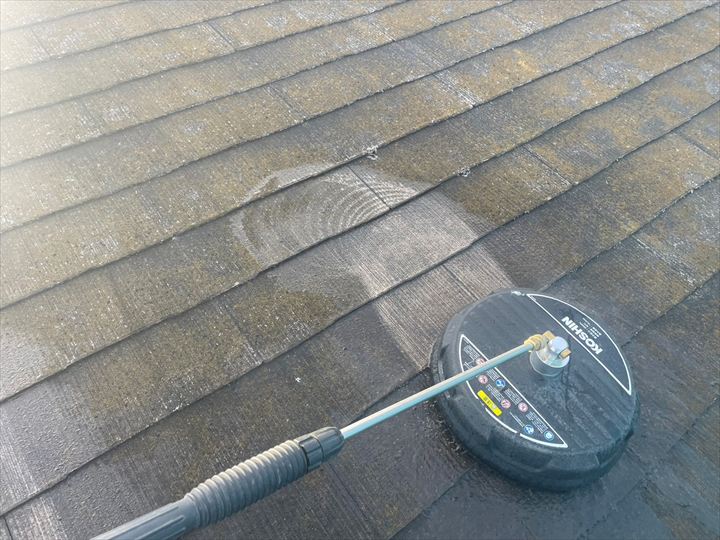 工事前の洗浄の様子