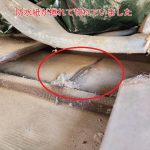 防水紙が切れて雨漏り