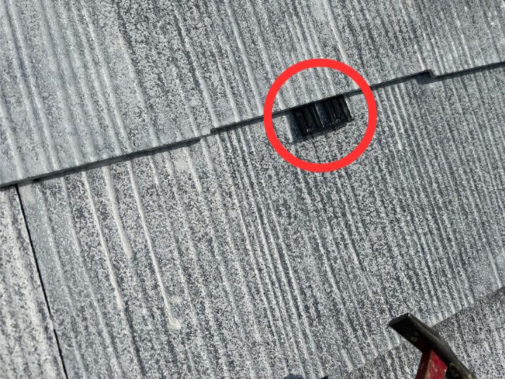 設置したタスペーサーの様子