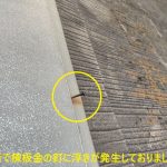 各所で棟板金の釘に浮きが発生しておりました。