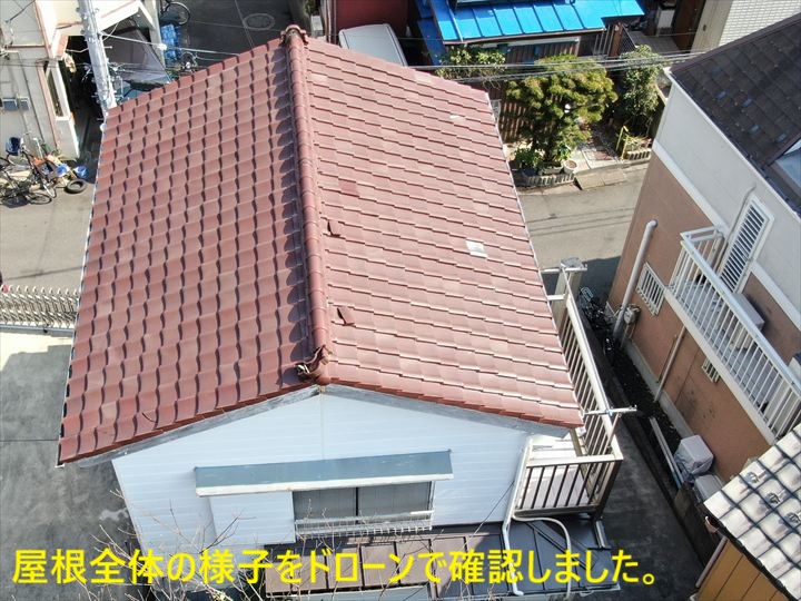 屋根全体の様子