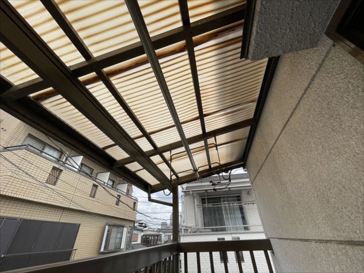 既存の波板の様子