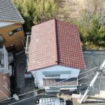 ガルバリウム鋼板製の屋根材を使用した屋根葺き替え工事　施工前