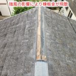 棟板金が飛散