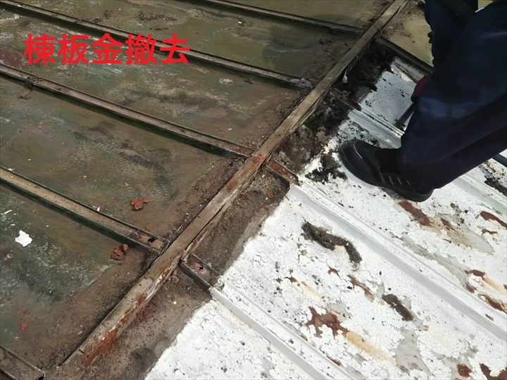 棟板金撤去