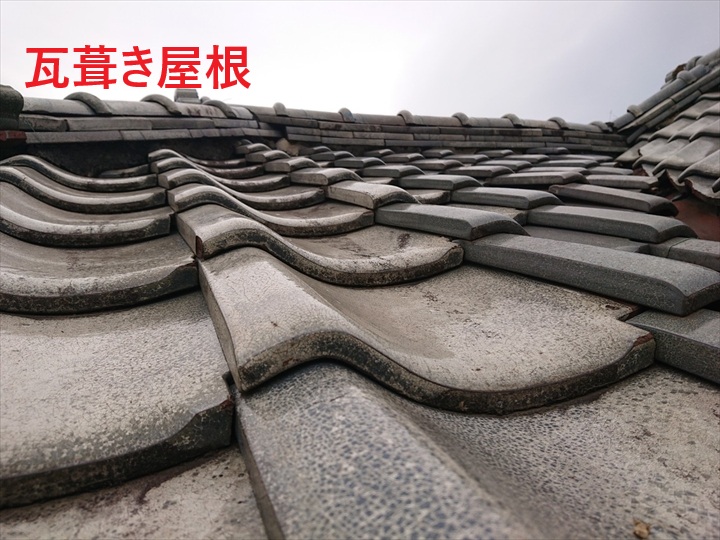 瓦屋根の全体状況