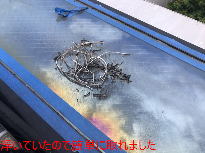 撤去した劣化シール
